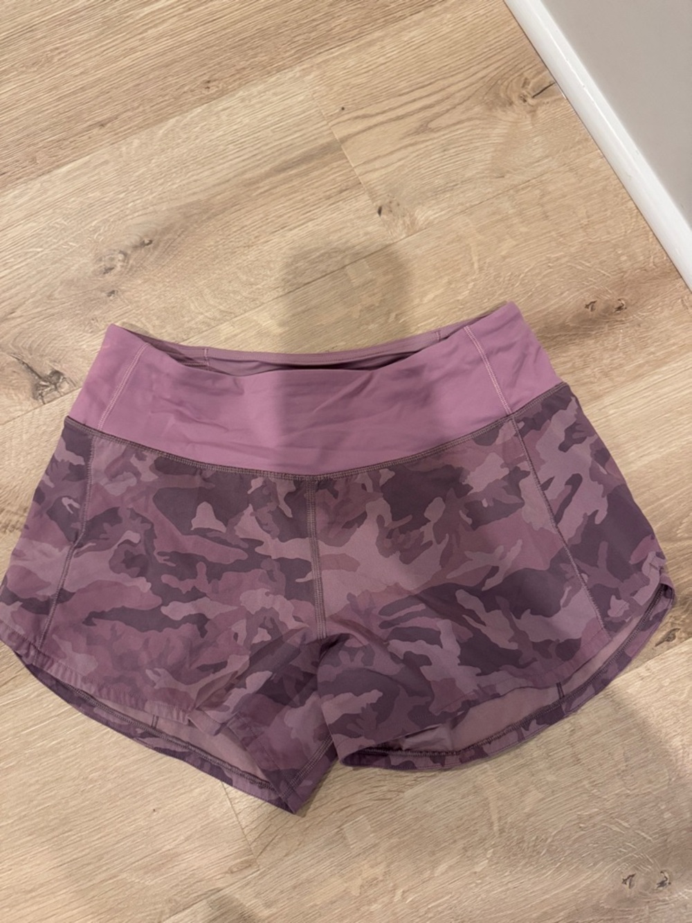 lululemon athletica Mauve Purple Camo Athletic Shorts